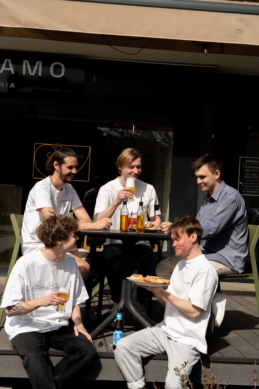 Friends at the Andiamo terrace